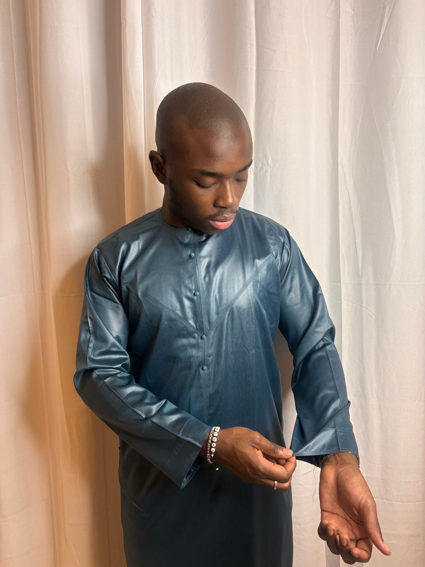 Qamis-Vert turquoise
