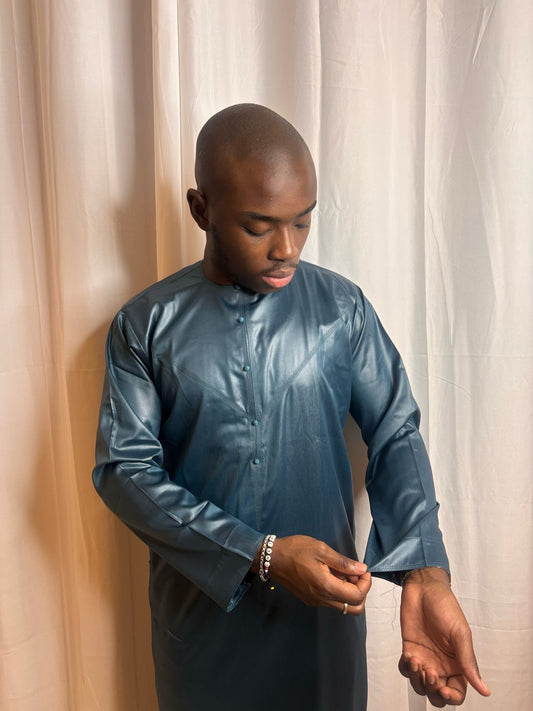Qamis-Vert turquoise