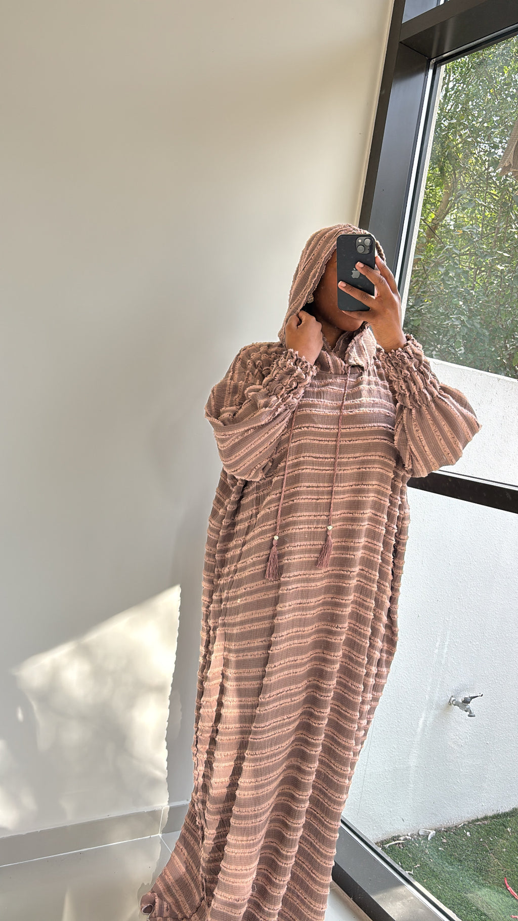 Robe de prière - Capuche Beige