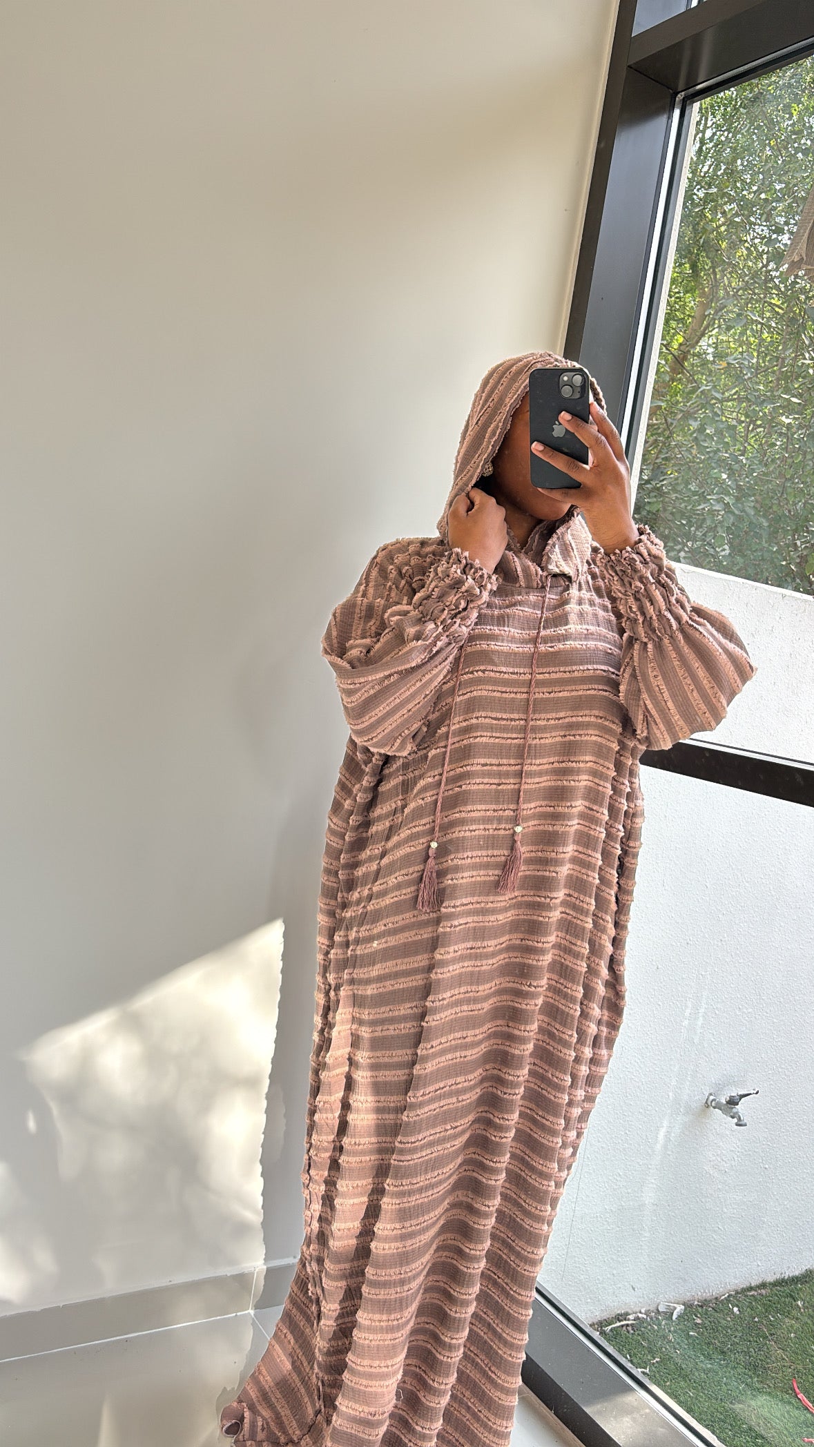 Robe de prière - Capuche Beige